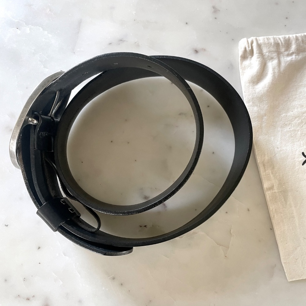 Isabel Marant Dara Black Leather Belt, Size M - Picture 11 of 17